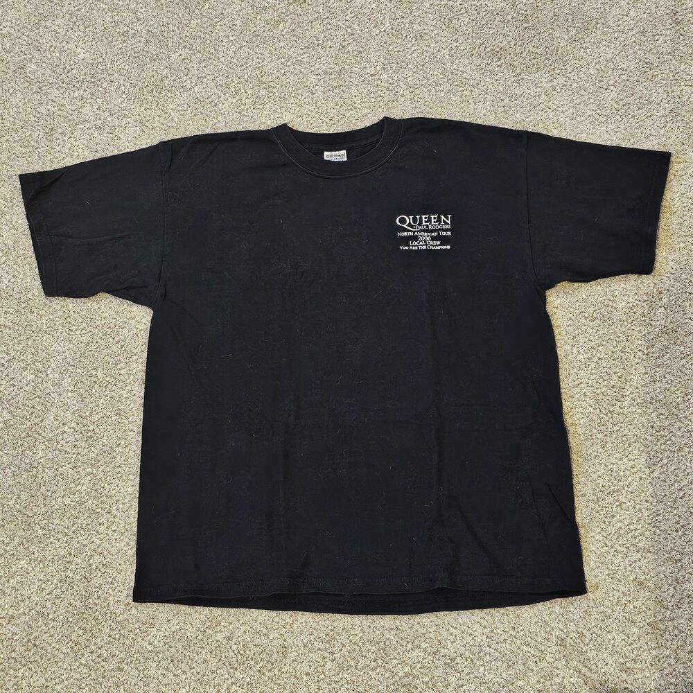 Queen + Paul Rodgers North American Tour 2006 Local Crew T-Shirt XL concert tee